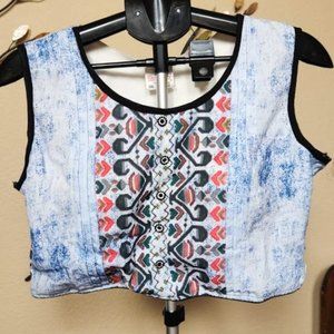 NWT Choosy Cherry by Missy Choosy halter / crop top sz XXL (fits like XL)